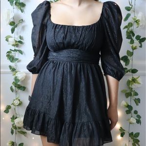 Lucy in the Sky Neia Ruffle Dress ack size L